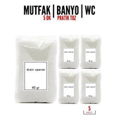 Takaz Global Pratik Lavabo Açıcı Toz 5 ADET